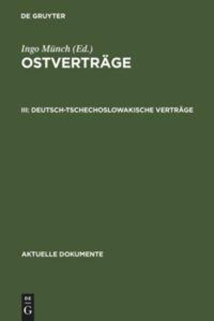 Deutsch-tschechoslowakische Verträge - 