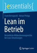 Cover-Bild zum Titel 'Lean im Betrieb' von 'Adrian Philipp, Frank Bertagnolli'