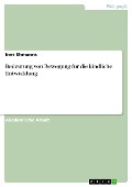Cover-Bild zum Titel 'Bedeutung von Bewegung für die kindliche Entwicklung' von 'Ines Ehmanns'