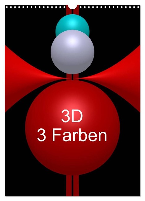 3D - 3 Farben (Wandkalender 2024 DIN A3 hoch), CALVENDO Monatskalender - Issa Bild
