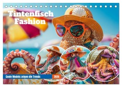 Cover-Bild zum Titel 'Tintenfisch Fashion. Coole Models zeigen die Trends (Tischkalender 2026 DIN A5 quer), CALVENDO Monatskalender' von 'Rose Hurley'