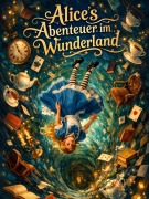 Cover-Bild zum Titel 'Alice's Abenteuer im Wunderland' von 'Lewis Caroll'