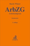 Cover-Bild zum Titel 'Arbeitszeitgesetz. ArbZG' von 'Ulrich Baeck, Thomas Winzer'