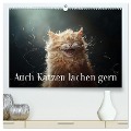 Auch Katzen lachen gern (hochwertiger Premium Wandkalender 2025 DIN A2 quer), Kunstdruck in Hochglanz - Jürgen Moers