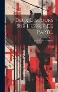 Cover-Bild zum Titel 'Deux Discours Sur L'esprit De Parti...' von 'Jean-Robert Tronchin'