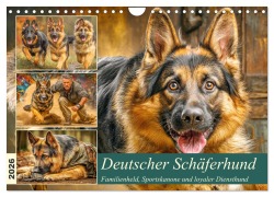 Cover-Bild zum Titel 'Deutscher Schäferhund. Familienheld, Sportskanone und loyaler Diensthund (Wandkalender 2026 DIN A4 quer), CALVENDO Monatskalender' von 'Rose Hurley'