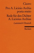 Rede für den Dichter A. Licinius Archias - Marcus Tullius Cicero