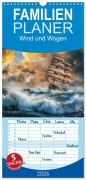 Familienplaner 2026 - Wind und Wogen mit 5 Spalten (Wandkalender, 21 x 45 cm) CALVENDO - Steffen Gierok-Latniak