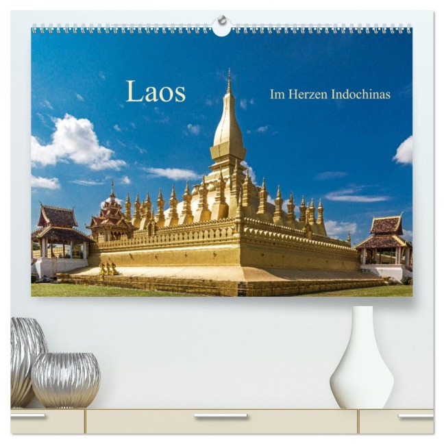 Laos - Im Herzen Indochinas (hochwertiger Premium Wandkalender 2026 DIN A2 quer), Kunstdruck in Hochglanz - Harry Müller