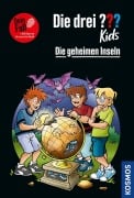 Cover-Bild zum Titel 'Die drei ??? Kids Dein Fall, Die geheimen Inseln' von 'Boris Pfeiffer'