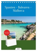 Cover-Bild zum Titel 'Tischplaner 2027 - Spanien - Balearen - Mallorca (A5 Tischkalender zum Aufstellen) CALVENDO' von 'Peter Schickert'
