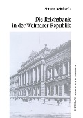 Cover-Bild zum Titel 'Die Reichsbank in der Weimarer Republik' von 'Simone Reinhardt'