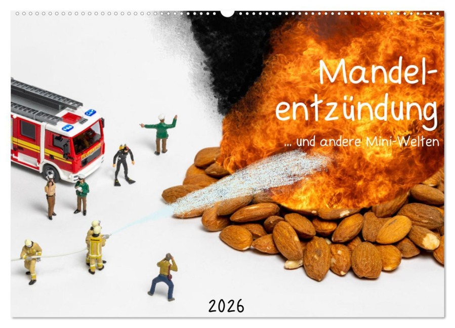 Mandelentzündung ... und andere Mini-Welten (Wandkalender 2026 DIN A2 quer), CALVENDO Monatskalender - Michael Bogumil