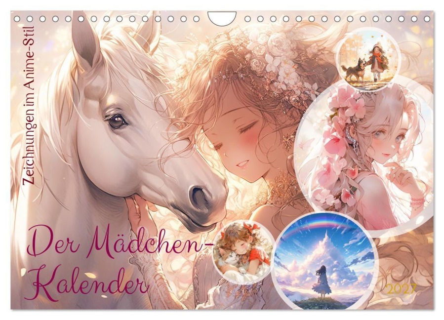Der Mädchen-Kalender (Wandkalender 2027 DIN A4 quer), CALVENDO Monatskalender - Cathrin Illgen