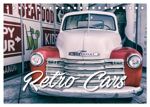 Retro Cars (Tischkalender 2024 DIN A5 quer), CALVENDO Monatskalender - Gerd Matschek