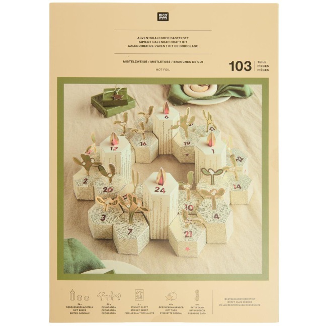 Adventskalender Bastelset , Mistelzweige FSC Mix - 