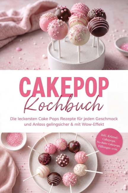 Cakepop Kochbuch: Die leckersten Cake Pops Rezepte für jeden Geschmack und Anlass - gelingsicher & mit Wow-Effekt - inkl. Krümel-Cakepops, No-Bake-Cakepops, Füllungen uvm. - Neele Schmidt