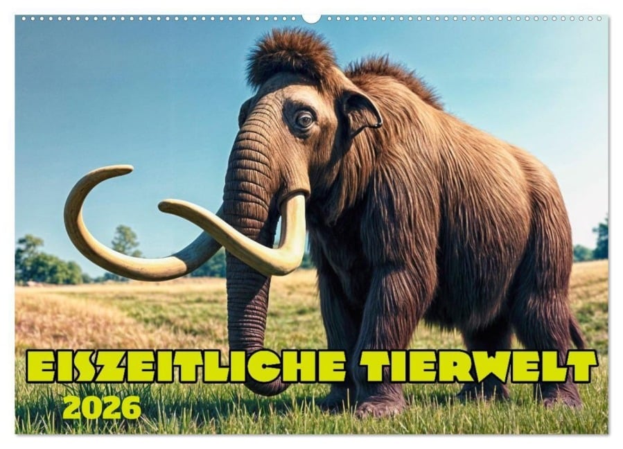 Eiszeitliche Tierwelt (Wandkalender 2026 DIN A2 quer), CALVENDO Monatskalender - Werner Braun