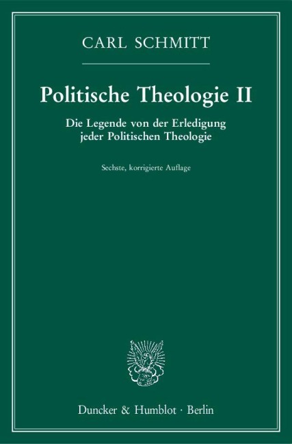 Politische Theologie II - Carl Schmitt