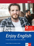 Cover-Bild zum Titel 'Let's Enjoy English A2.1 - Hybrid Edition allango' von ''