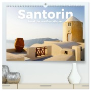 Cover-Bild zum Titel 'Santorin - Insel der weißen Häuser (hochwertiger Premium Wandkalender 2026 DIN A2 quer), Kunstdruck in Hochglanz' von 'Benjamin Lederer'