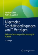 Cover-Bild zum Titel 'Allgemeine Geschäftsbedingungen von IT-Verträgen' von 'Wolf G. H. Günther, Meinhard Erben'