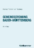 Cover-Bild zum Titel 'Gemeindeordnung Baden-Württemberg' von 'Konrad Freiherr Von Rotberg'