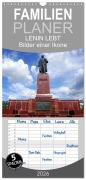 Cover-Bild zum Titel 'Familienplaner 2026 - LENIN LEBT - Bilder einer Ikone mit 5 Spalten (Wandkalender, 21 x 45 cm) CALVENDO' von 'Henning von Löwis of Menar'