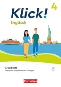 Cover-Bild zum Titel 'Klick! Englisch - Band 4: 8. Schuljahr - Ausgabe ab 2023 - Arbeitsheft mit Audios und interaktiven Übungen' von 'Petra Spengler, Christine Maxwell'