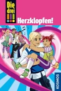 Cover-Bild zum Titel 'Die drei !!!, 25, Herzklopfen! (drei Ausrufezeichen)' von 'Maja von Vogel'