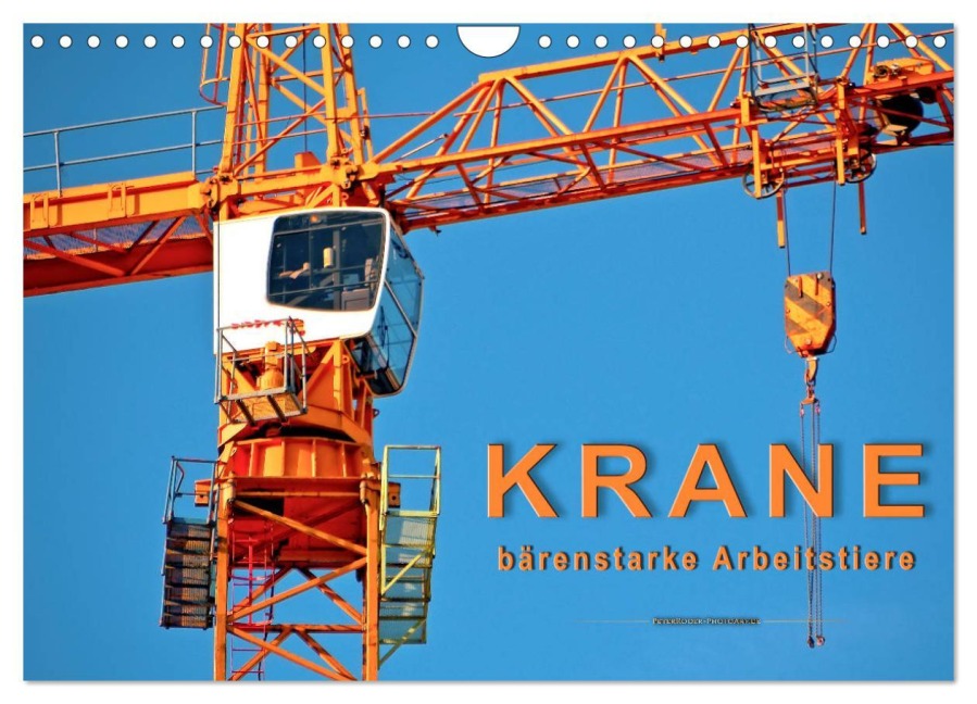 Krane - bärenstarke Arbeitstiere (Wandkalender 2026 DIN A4 quer), CALVENDO Monatskalender - Peter Roder