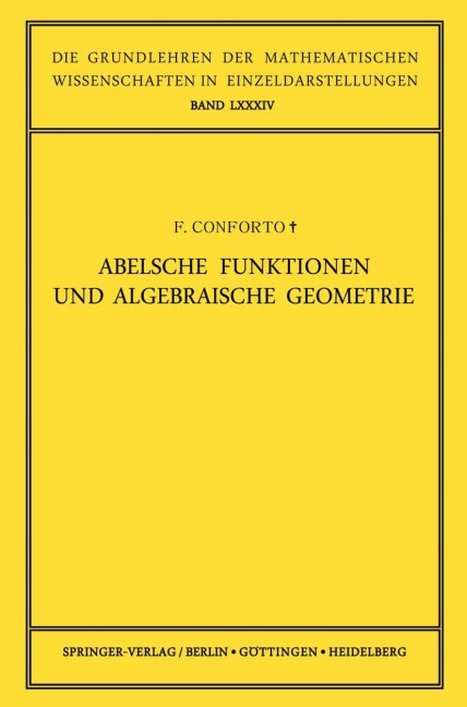 Abelsche Funktionen und Algebraische Geometrie - Fabio Conforto