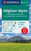 KOMPASS Wanderkarten-Set 003 Allgäuer Alpen, Oberstdorf, Sonthofen, Kleinwalsertal, Tannheimer Tal (2 Karten) 1:25.000 - 