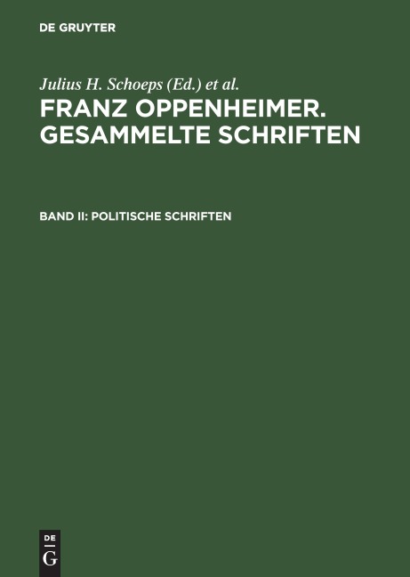 Politische Schriften - 