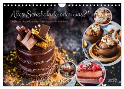 Cover-Bild zum Titel 'Alles Schokolade oder was?! - Heiße und kalte Gaumenfreuden aus Schokolade (Wandkalender 2026 DIN A4 quer), CALVENDO Monatskalender' von 'Anja Frost'
