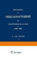 Staats- und Gesellschafts-Recht der Französischen Revolution von 1789-1804 - Carl Richter