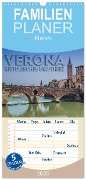 Familienplaner 2025 - VERONA Historisches Stadtherz mit 5 Spalten (Wandkalender, 21 x 45 cm) CALVENDO - Melanie Viola