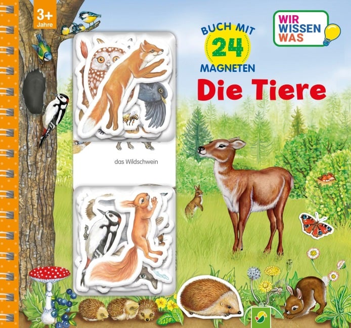 Magnetbuch Die Tiere - mit 24 Magneten - Laura Teller