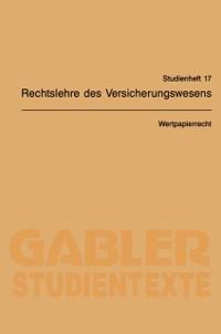 Wertpapierrecht - Karl Sieg