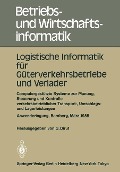Cover-Bild zum Titel 'Logistische Informatik für Güterverkehrsbetriebe und Verlader' von ''