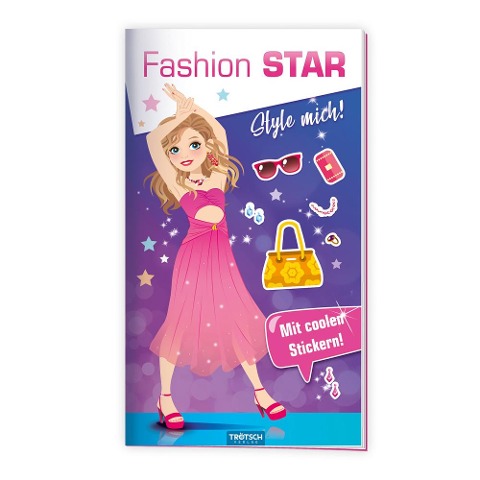 Trötsch Malbuch Stickermalbuch Fashion-Star Filmstar - 