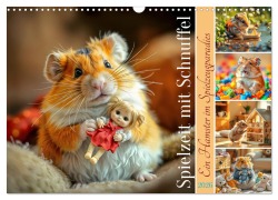 Cover-Bild zum Titel 'Spielzeit mit Schnuffel - Ein Hamster im Spielzeugparadies (Wandkalender 2026 DIN A3 quer), CALVENDO Monatskalender' von 'Fred Schimak'