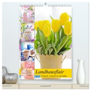 Landhausflair. Verspielt, romantisch und duftig (hochwertiger Premium Wandkalender 2025 DIN A2 hoch), Kunstdruck in Hochglanz - Rose Hurley