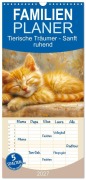 Cover-Bild zum Titel 'Familienplaner 2027 - Tierische Träumer - Sanft ruhend mit 5 Spalten (Wandkalender, 21 x 45 cm) CALVENDO' von 'Liselotte Brunner-Klaus'