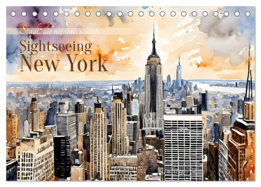 Sightseeing New York (Tischkalender 2026 DIN A5 quer), CALVENDO Monatskalender - Claudia Kleemann