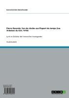 Pierre Reverdy: Son de cloche aus Plupart du temps (Les Ardoises du toit, 1918) - Hannah-Kristin Elenschneider