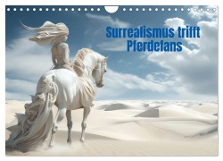 Cover-Bild zum Titel 'Surrealismus trifft Pferdefans (Wandkalender 2026 DIN A4 quer), CALVENDO Monatskalender' von 'Liselotte Brunner-Klaus'