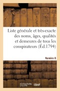 Cover-Bild zum Titel 'Liste Générale Et Très-Exacte Des Noms, Âges, Qualités Et Demeures. Numéro 8' von 'Sans Auteur'