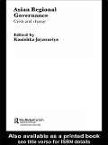 Cover-Bild zum Titel 'Asian Regional Governance' von 'Kanishka Jayasuriya'