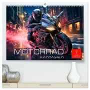Cover-Bild zum Titel 'Motorrad Fantasien (hochwertiger Premium Wandkalender 2026 DIN A2 quer), Kunstdruck in Hochglanz' von 'Peter Roder'